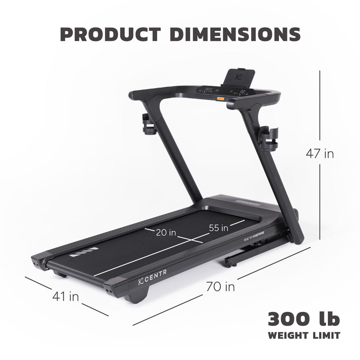 Centr Runr Folding Treadmill