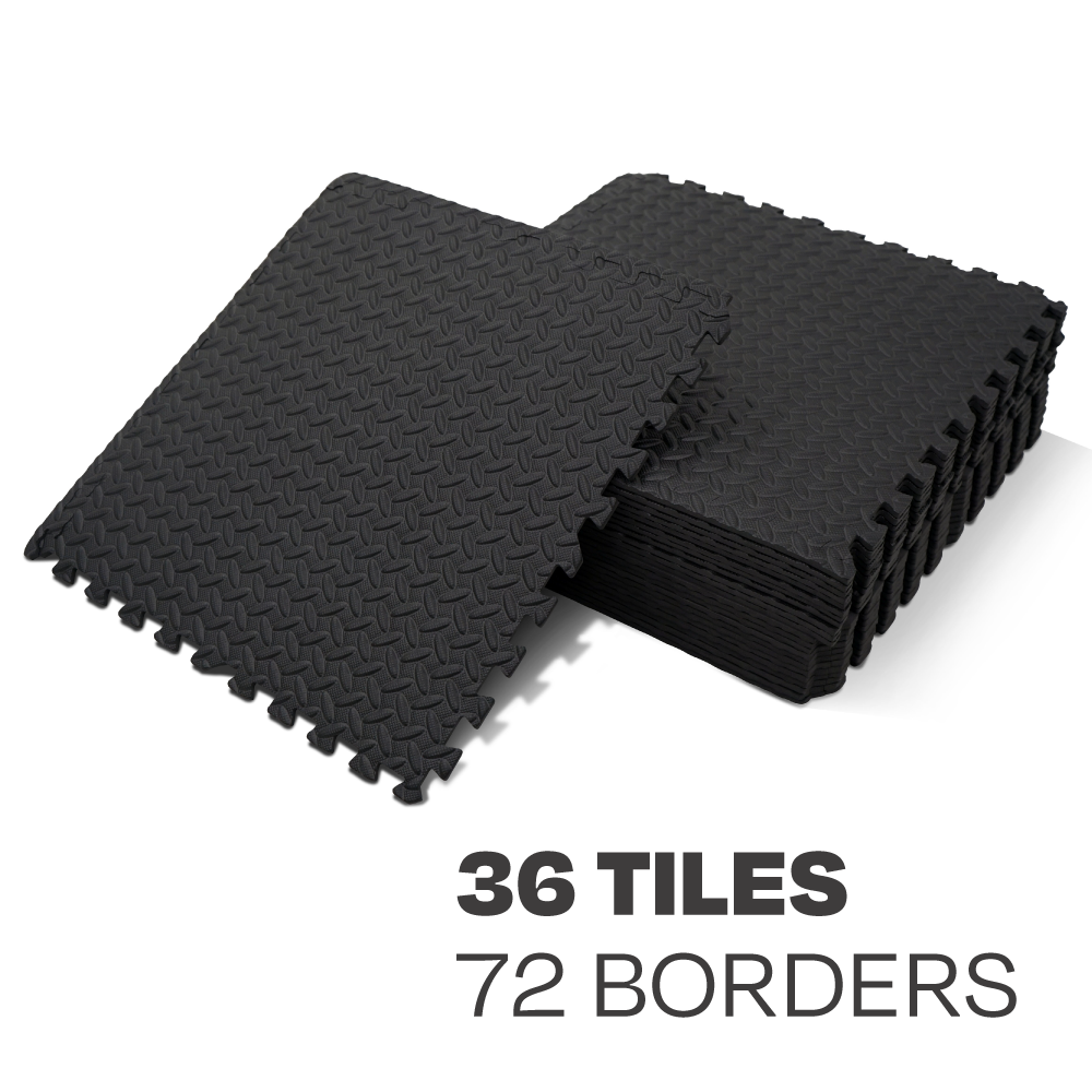 Mega Premium Gym Mat Set - 36 pieces