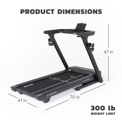 Centr Runr Folding Treadmill