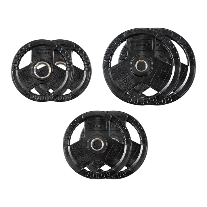 160 LB (10lbs - 45lbs) Rubber Olympic Weight Plate Add-On