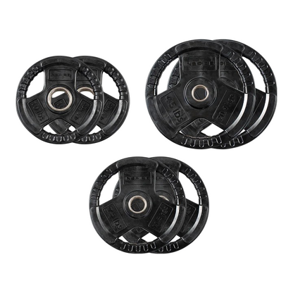 160 LB (10lbs - 45lbs) Rubber Olympic Weight Plate Add-On