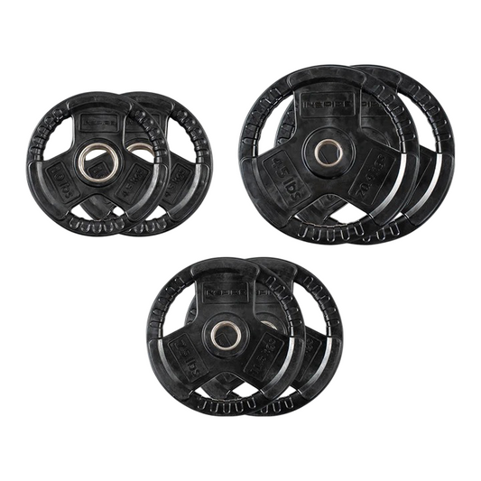 160 LB (10lbs - 45lbs) Rubber Olympic Weight Plate Add-On