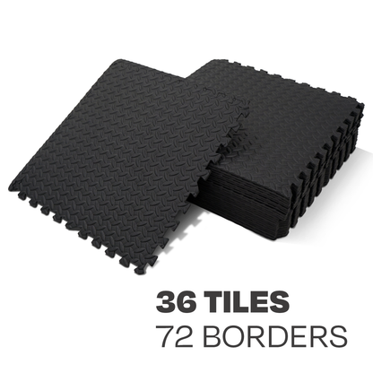 Mega Premium Gym Mat Set - 36 pieces