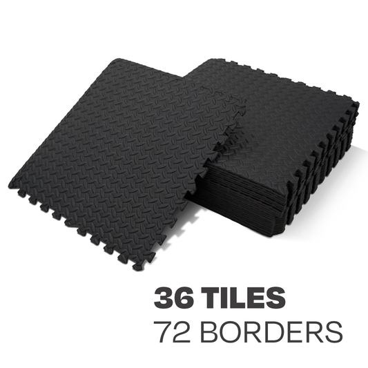 Mega Premium Gym Mat Set - 36 pieces