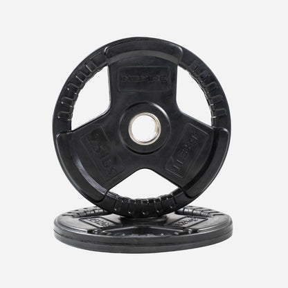 160 LB (10lbs - 45lbs) Rubber Olympic Weight Plate Add-On